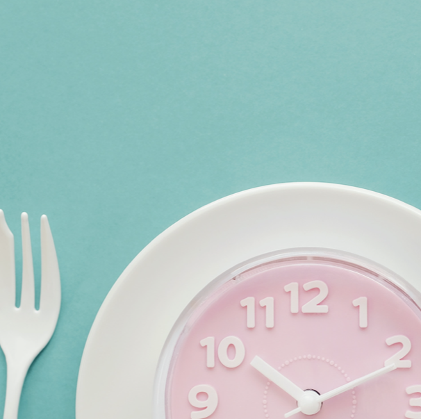 clock with fork