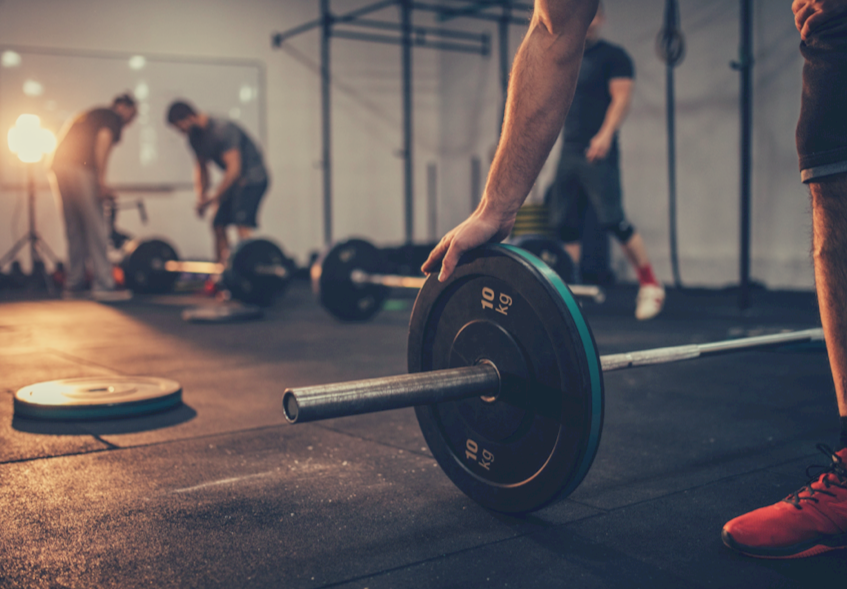 picture of gym and weights