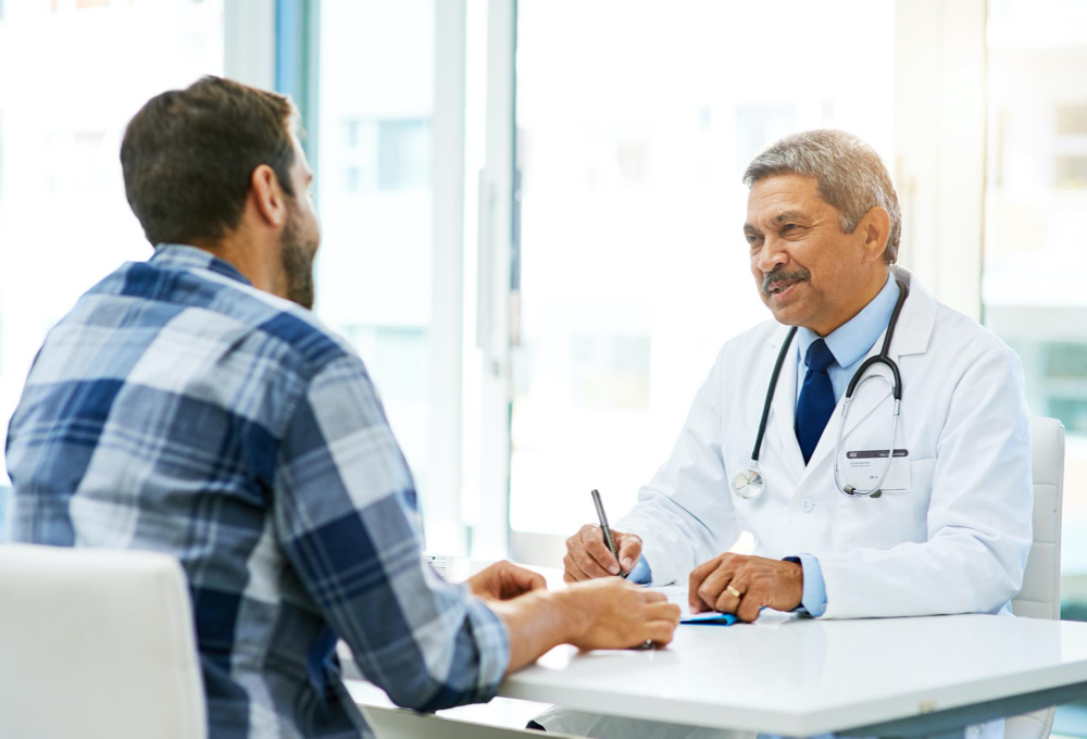 rest assured your results are looking good shot of a confident mature male doctor consulting with a patient inside 